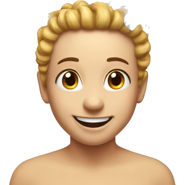 a happy face with butterflies around its head expressing illusion or fantasy emoji