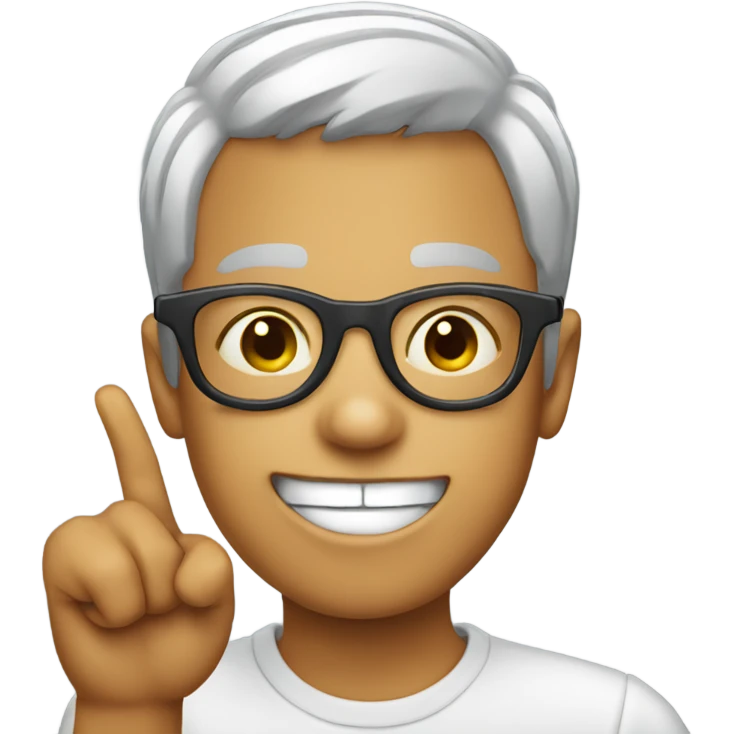 boy with finger in mouth wearing silly glasses emoji