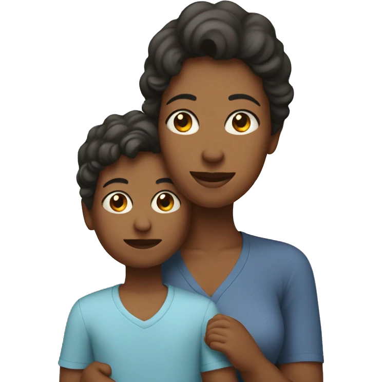Mom with son emoji