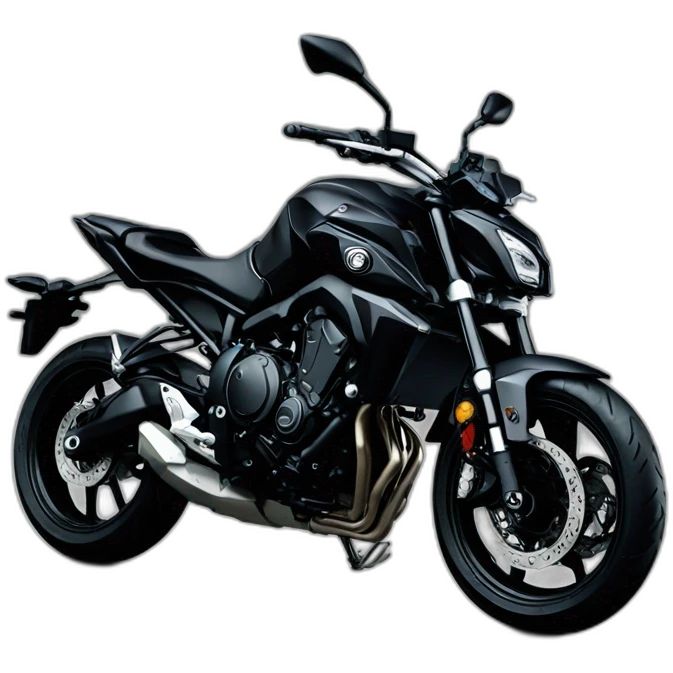 Yamaha MT-07 black  emoji