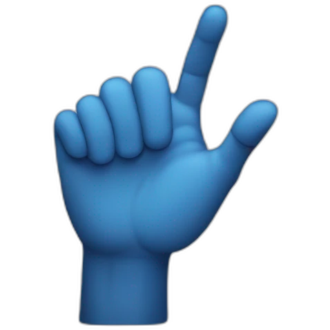 hand presses the button emoji