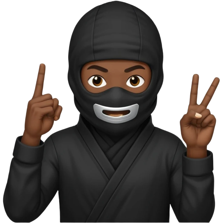 🖕🏻🥷🏽 emoji