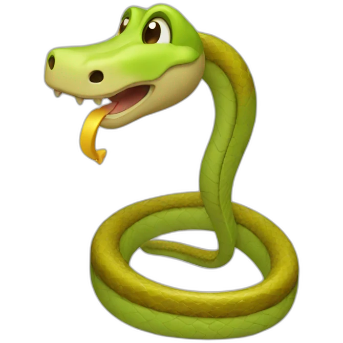 Snake singing emoji