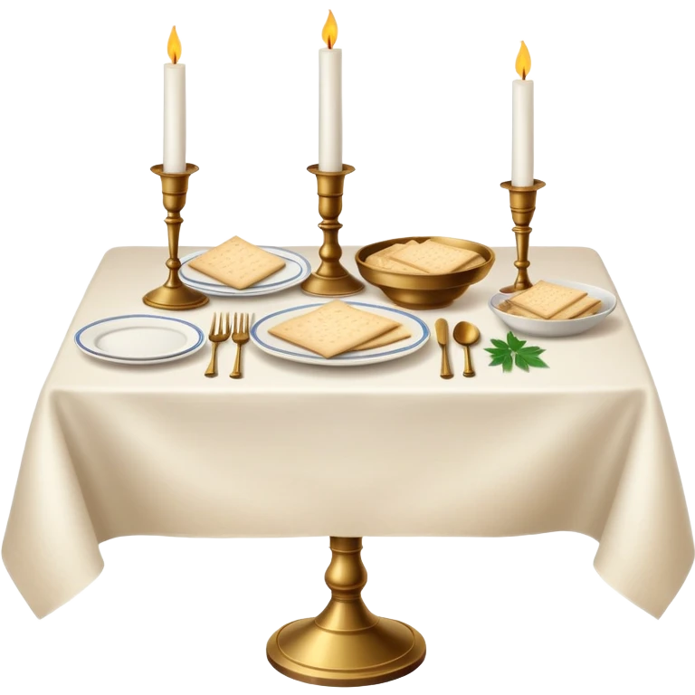 passover Seder dinner table emoji
