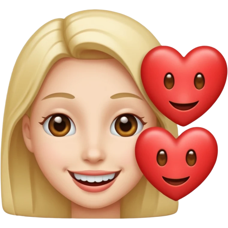 Add 🥹 + 😍 to make a cute emoji screaming love, simple but beautiful emoji