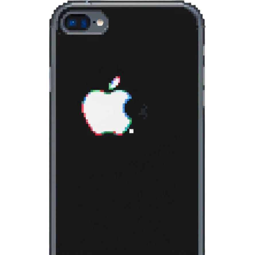 iPhone with apple logo on back emoji