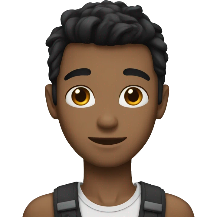 black haired skinny boyfriend emoji