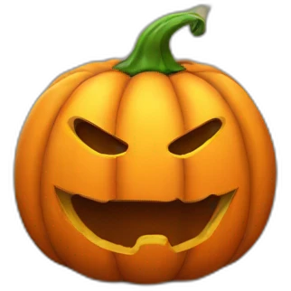 Halloween pumkin emoji