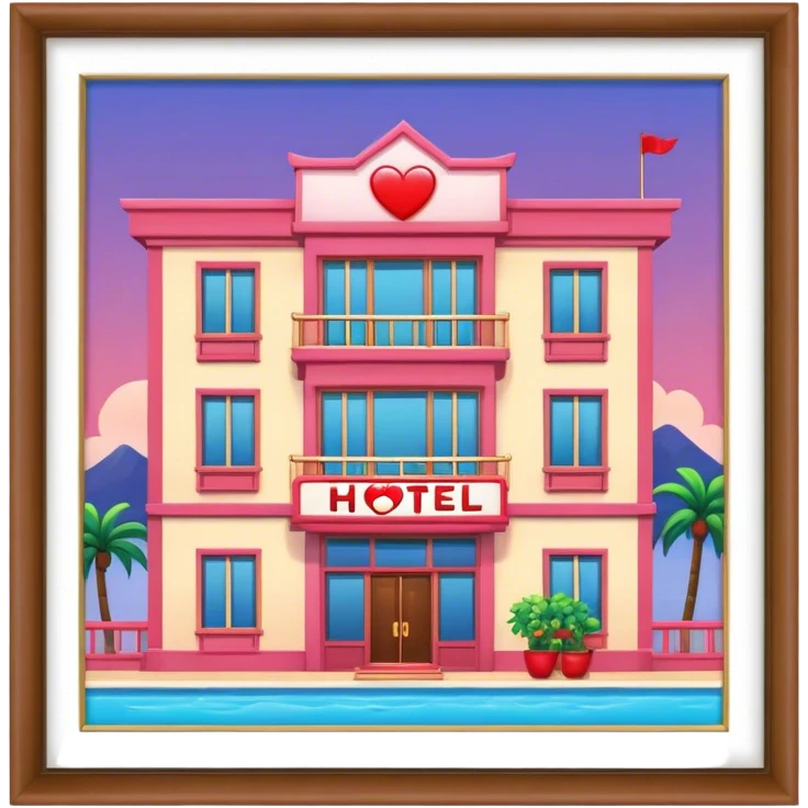 Love hotel emoji