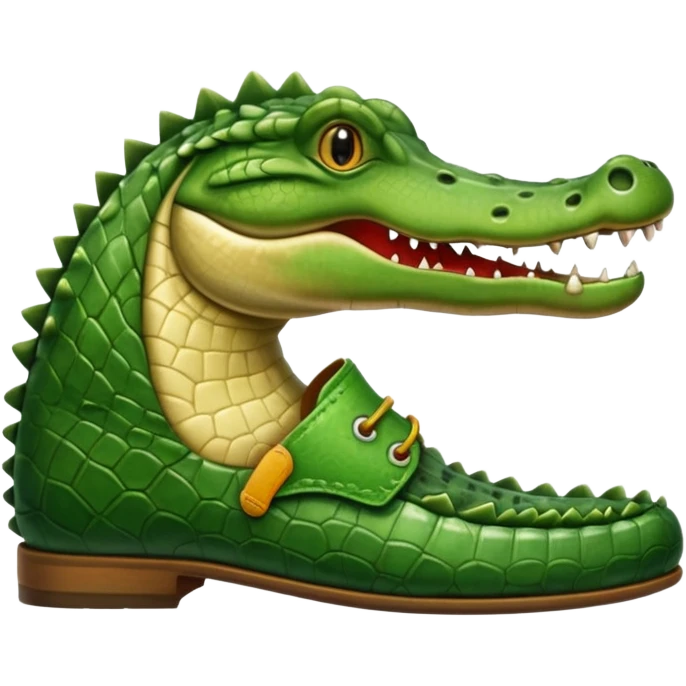 crocadile eating crocs emoji