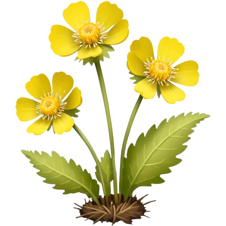Coltsfoot flowers emoji