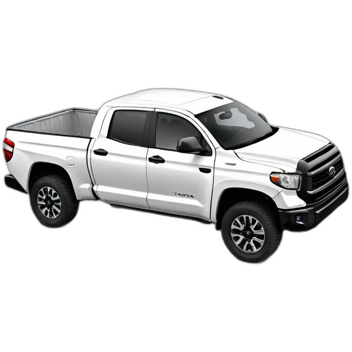 WHITE TOYOTA TUNDRA 2020 ON 33 INCH WHEELS emoji