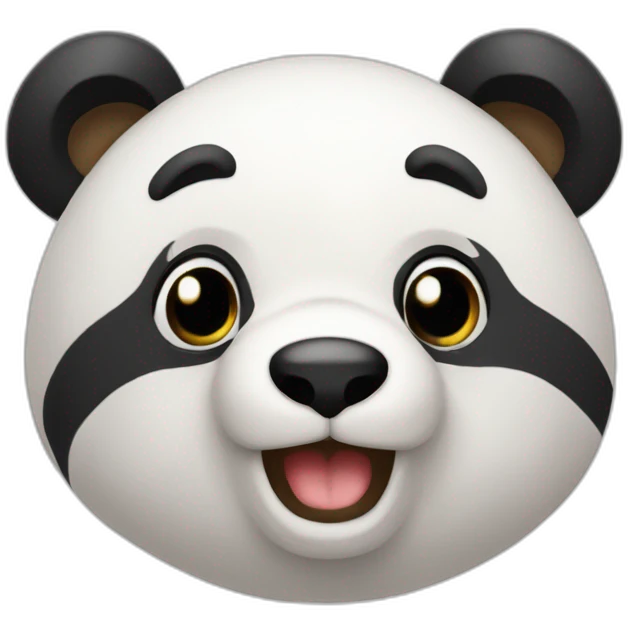 Écureuil qui fais un câlin a un panda emoji