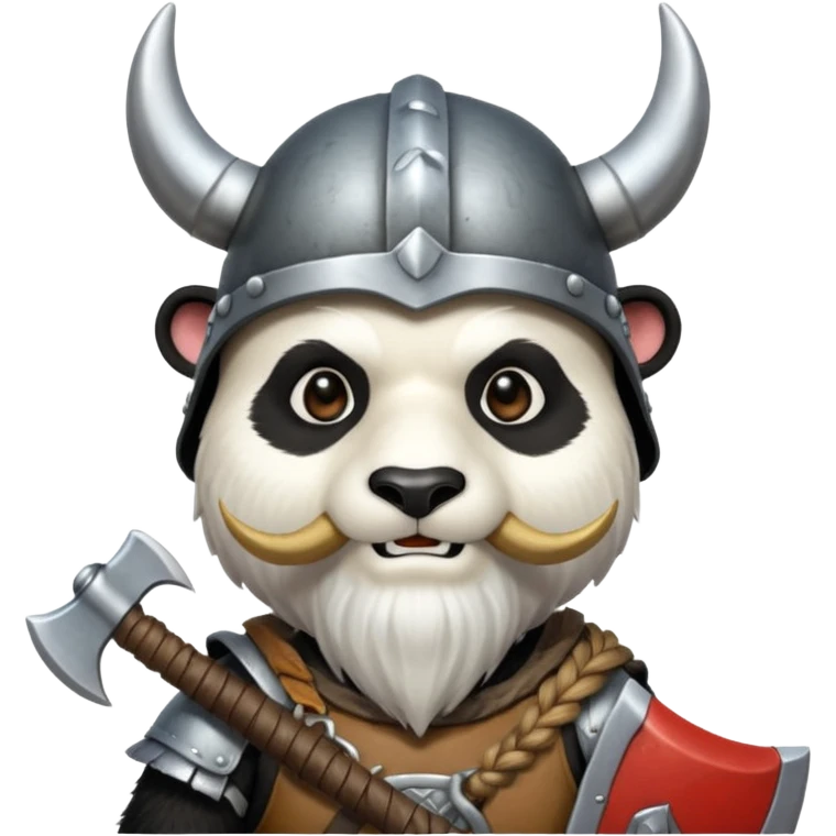 Panda Bear viking emoji