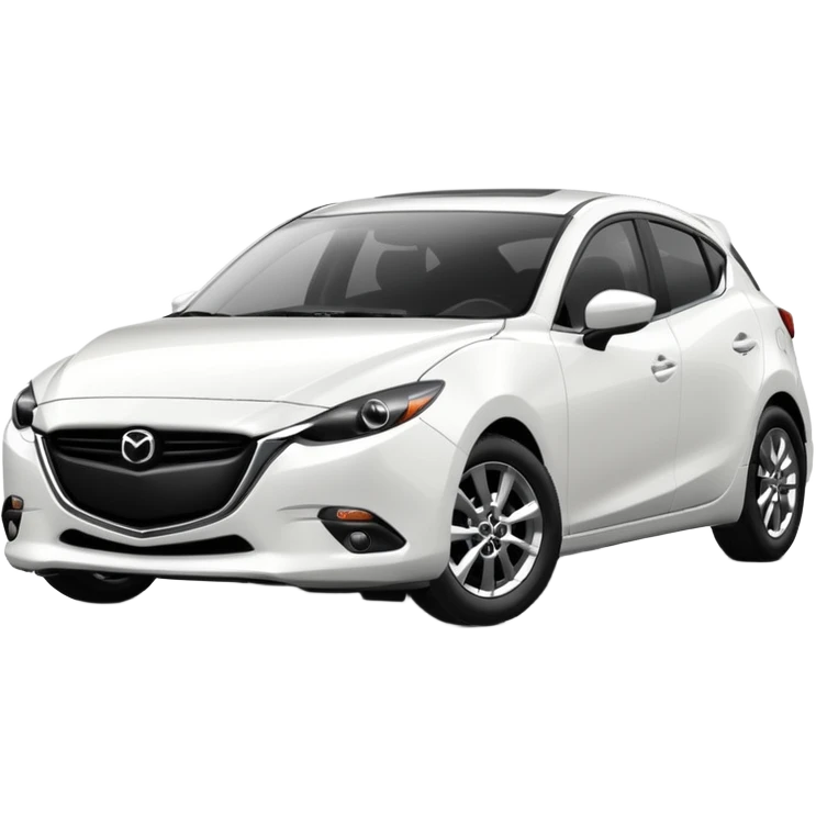 white mazda 3 2025 shape emoji