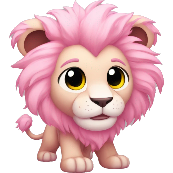 Pink Chibi Cartoon Lion from Steven Universe emoji