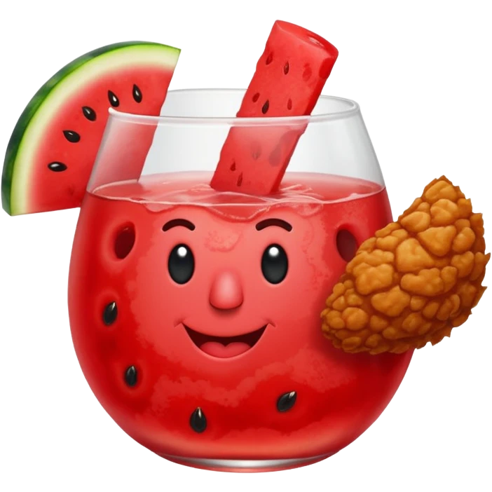Watermelon kool-aid and fried chicken emoji