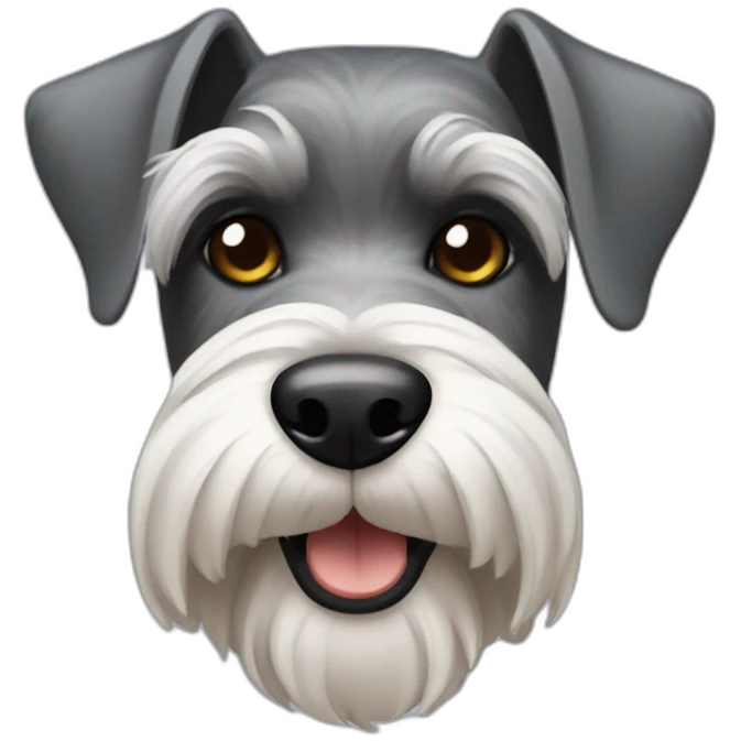 Miniature schnauzer emoji