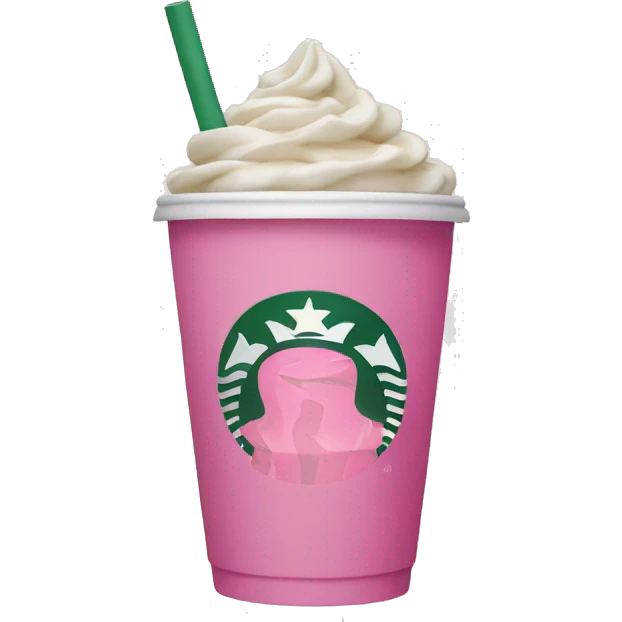 Pink Starbucks  emoji