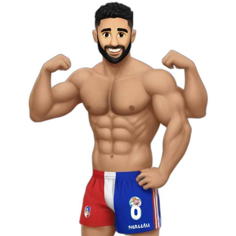 Nabil fekir tend son maillot au public avec ses mains emoji