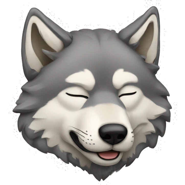 Sleeping wolf emoji