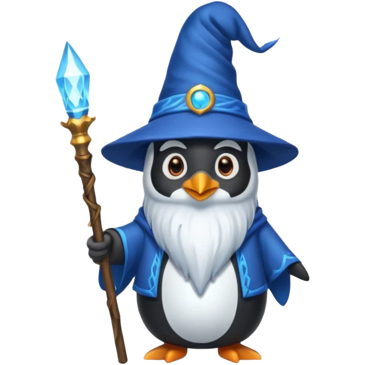 Penguin Wizard emoji