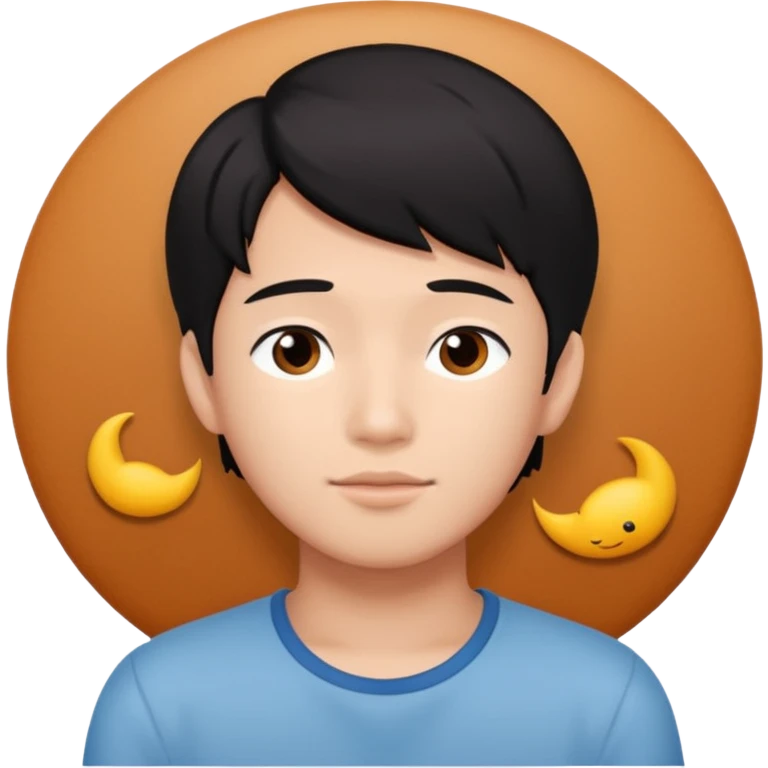 asian black haired boy dreams of redhead girlfriend emoji