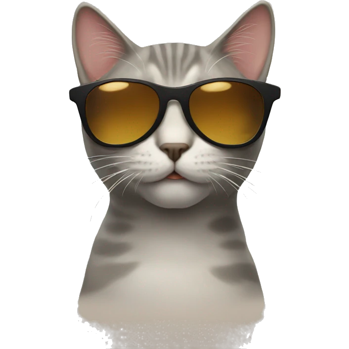 Cat with sunglasses emoji