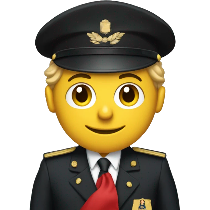 macron with a mac donald's uniform emoji