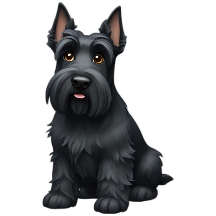 dog scottish terrier full body emoji
