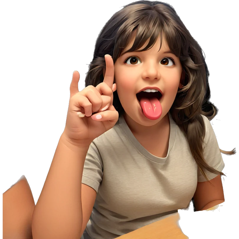 playful girl with tongue out emoji