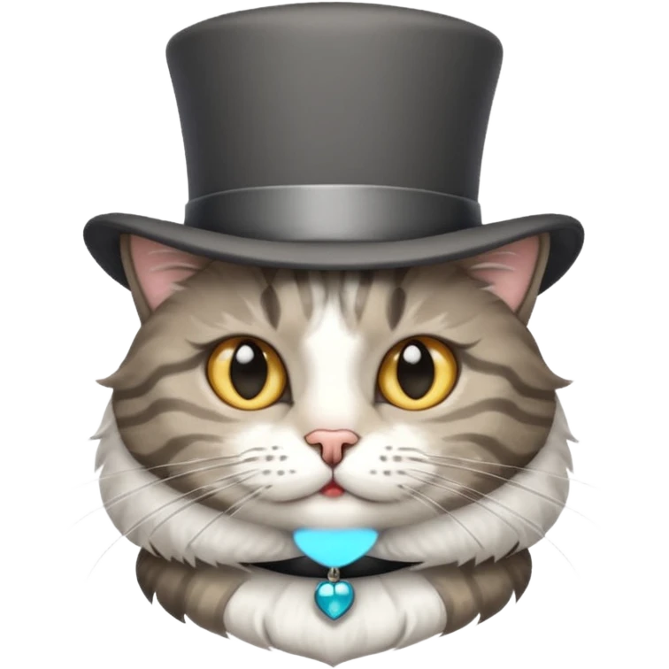 cat with a tophat emoji