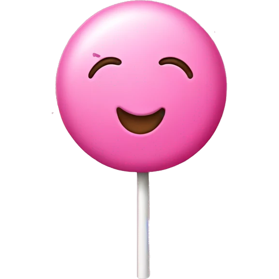 Pink lollipop emoji
