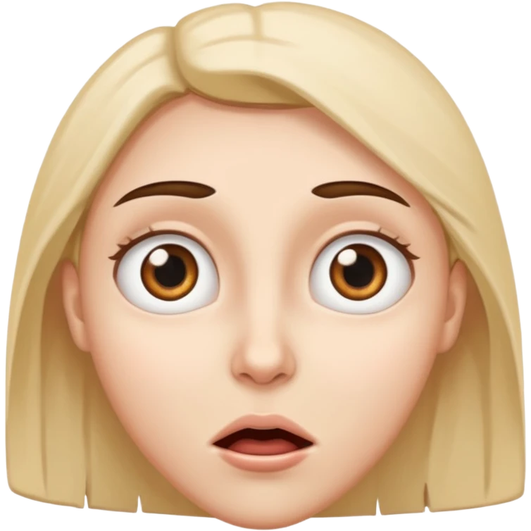 Face whit Eye pop like cartoons for surpirse emoji