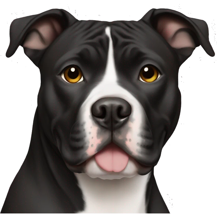 Black American Staffordshire Terrier emoji