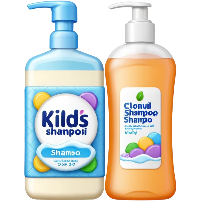 Soap and kids shampoo emoji