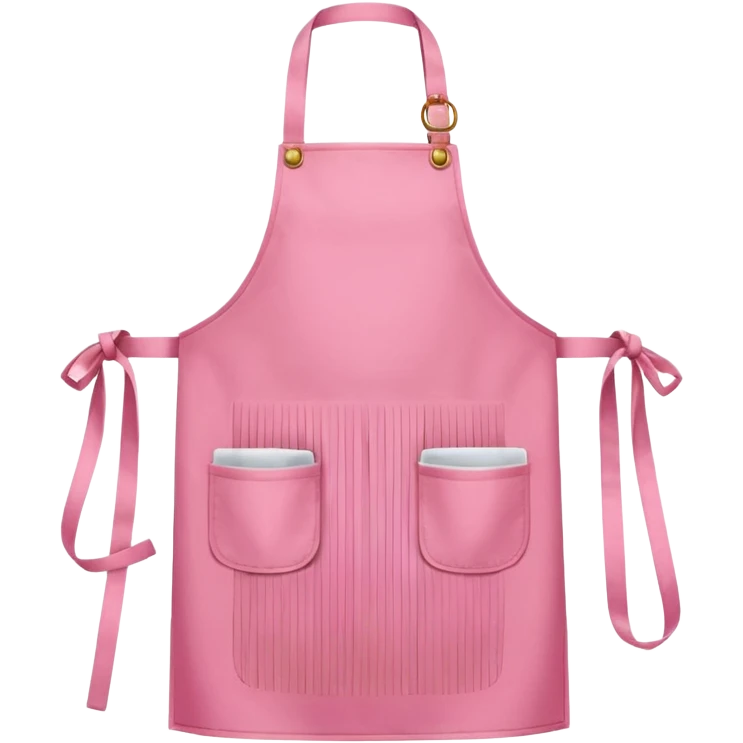 Pink apron emoji