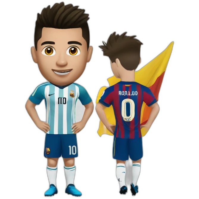 Ronaldo sur Messi emoji