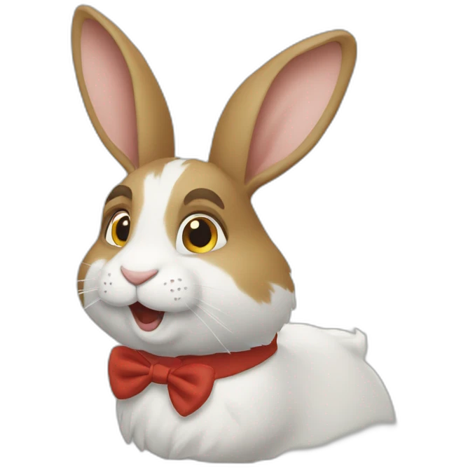 Un lapin en costard emoji