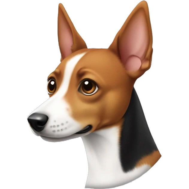 Basenji cannonball emoji