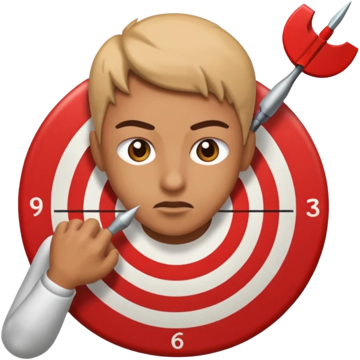 Hitting the correct target. emoji