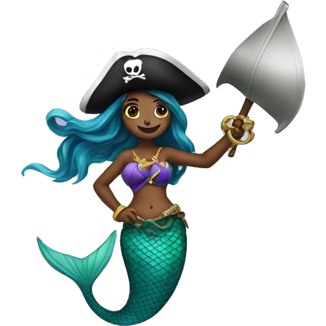 Mermaid pirate emoji
