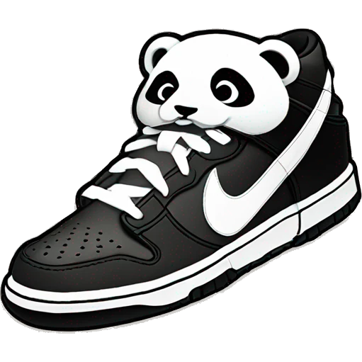 Nike dunk panda emoji