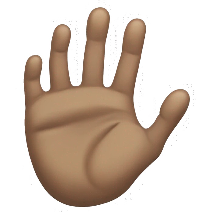 human hand doing a bear claw emoji