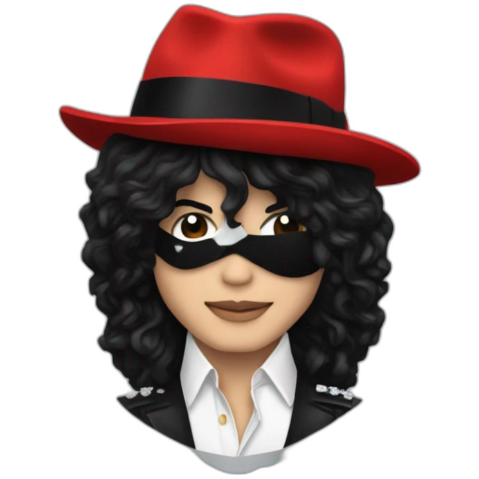 Michael jackson con nariz roja emoji