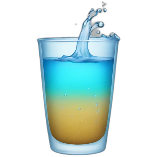 Vaso de agua emoji