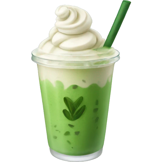 Ice Matcha Latte emoji