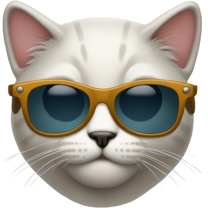Cat with sung emoji