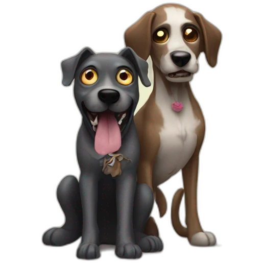 Dog and zombi emoji