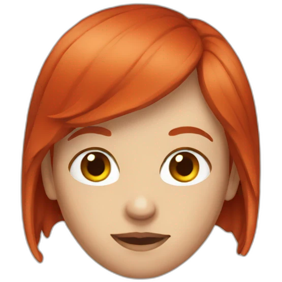 red head emoji